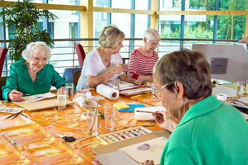 Older Group Playing Games